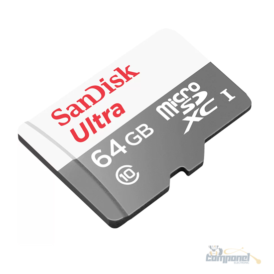 Cartão de Memória Micro SD Sandisk 64GB Class 10 + Adaptador